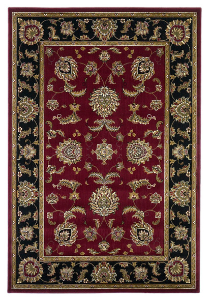 Cambridge 7342 Red/Black Bijar Rug by Kas