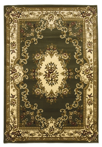 Corinthian 5312 Sage/Ivory Aubusson Rug by Kas