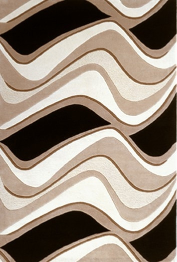 Eternity Waves 1071 Black Beige Rug by Kas