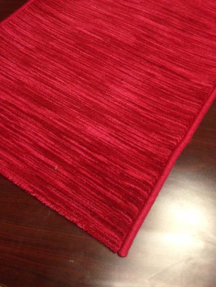 Solid Burgundy Red Hallway and Stair Runner