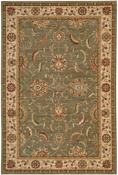 Living Treasures LI04 Green Rug by Nourison