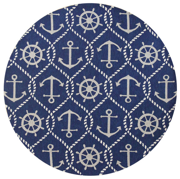 Kas Harbor 4220 Navy Marina Area Rug