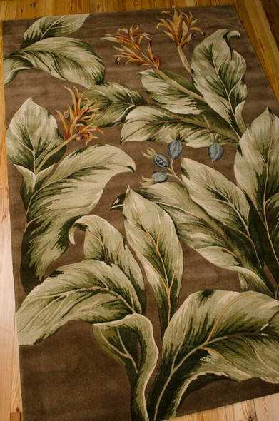 Tropics TS02 Khaki Rug by Nourison