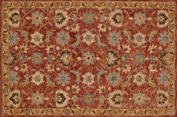 Loloi Victoria VK-09 Terracotta Gold Rug