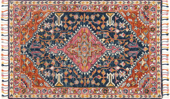 Loloi Zharah ZR-01 Navy Multi Rug