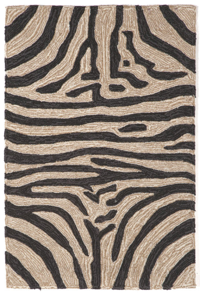 Ravella Zebra 2033/48 Black Rug by Trans-Ocean