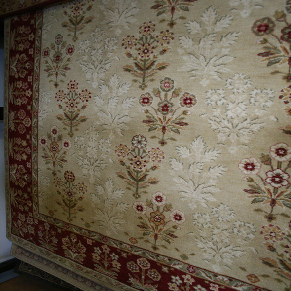 Treasures Red-Machine Made Wool