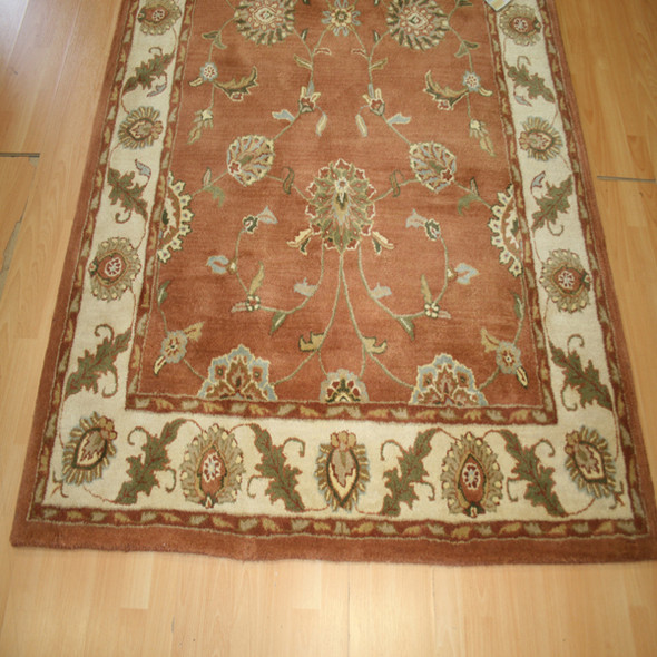 Vantage Rust Traditional - 100% Hand Tufted Wool - 5 x 8