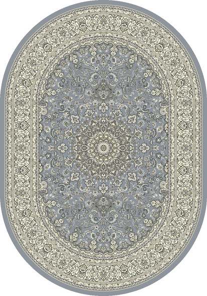Dynamic Ancient Garden 57119 4646 Steel Blue Cream Rug