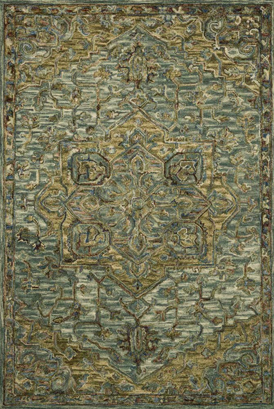 Loloi Victoria VK-20 Dark Green Tobacco Rug