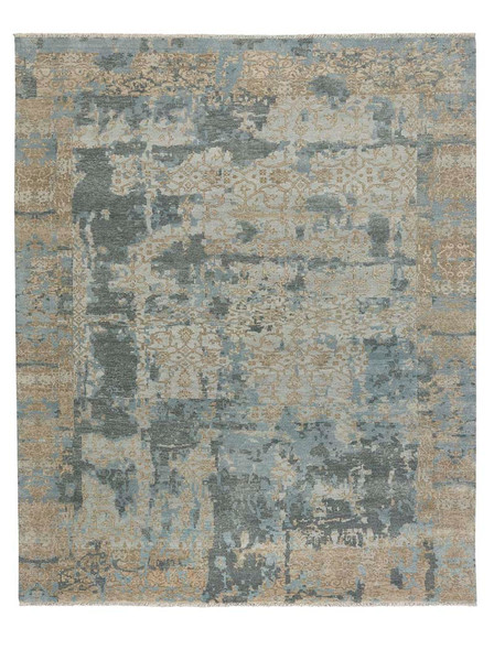 Capel Ellerbe 1095 775 Tan Blue Rug