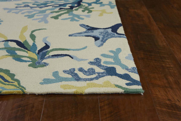 Kas Harbor 4244 Ivory Blue Oceana Rug