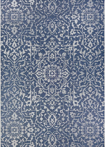 Couristan Monte Carlo Palmette 2329 6427 Navy Ivory Rug