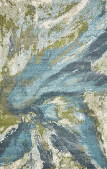 Kas Watercolors 6234 Teal Abstract Rug
