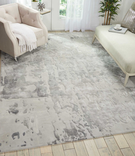 Nourison Prismatic PRS12 Silver Grey Rug