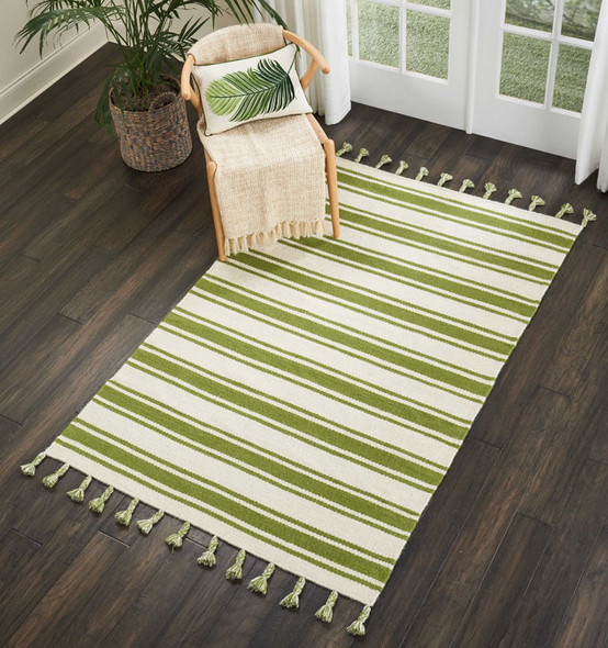 Nourison Rio Vista DST01 Ivory Green Rug