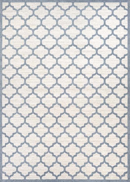 Couristan Marina Garden Gate 8976-0515 Oyster Slate Blue Area Rug