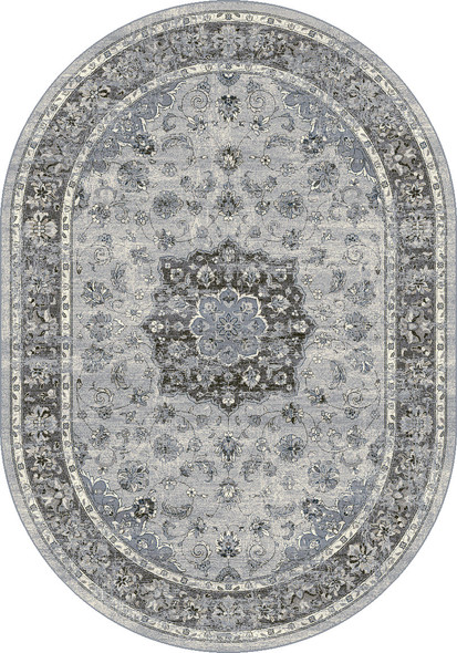 Dynamic Ancient Garden 57559 9656 Silver Grey Area Rug