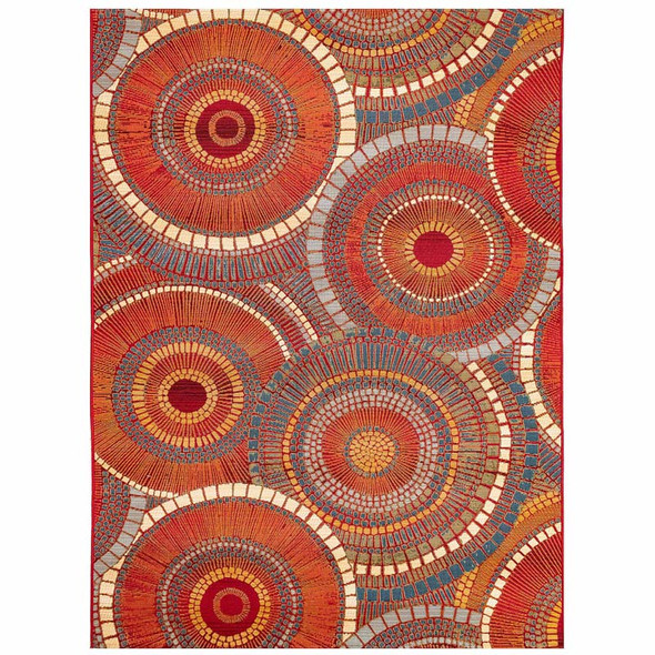 TransOcean Marina 8035/17 Circles Saffron Rug