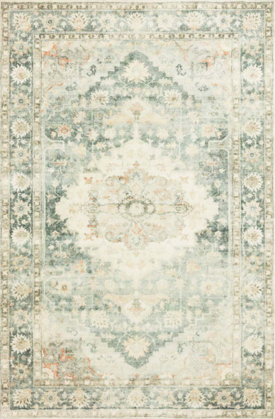 Loloi Rosette ROS-08 Teal Ivory Rug