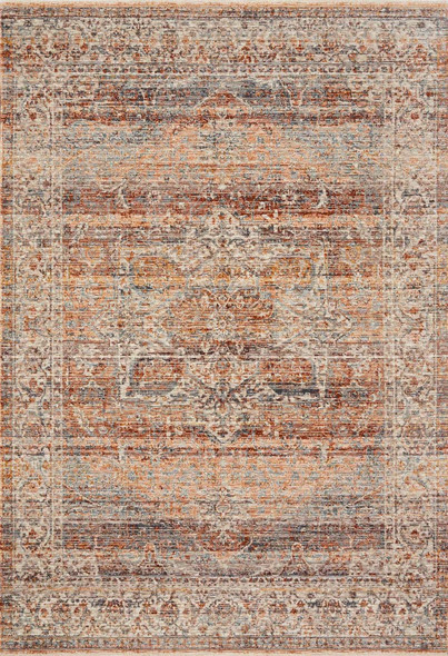 Loloi Lourdes LOU-07 Tangerine Ocean Rug