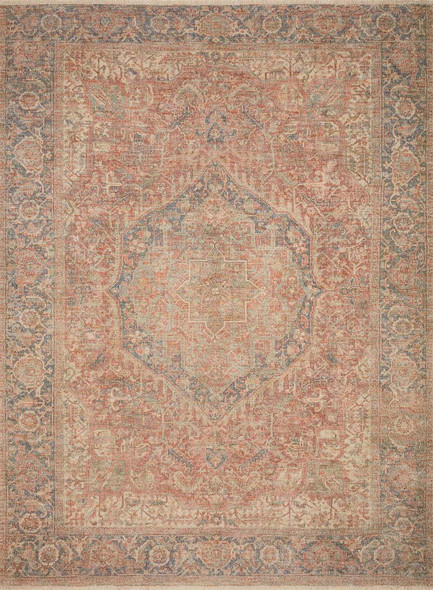 Loloi Priya PRY-07 Brick Navy Rug