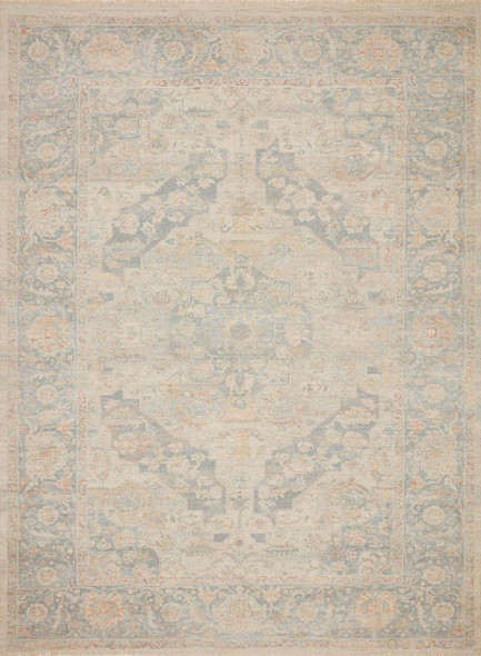 Loloi Priya PRY-08 Bone Bluestone Rug