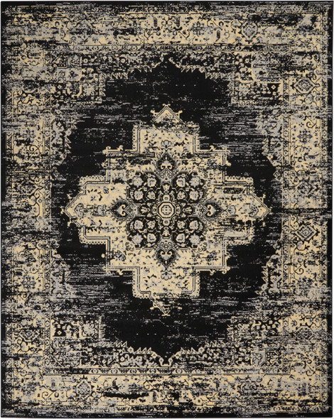 Nourison Grafix GRF14 Black Rug
