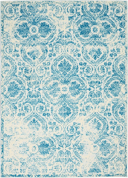Nourison Jubilant JUB05 Blue Rug