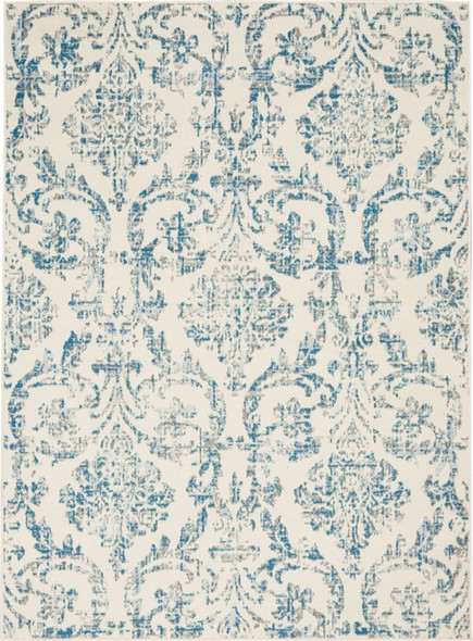 Nourison Jubilant JUB09 Ivory Blue Rug