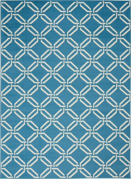 Nourison Jubilant JUB17 Blue Rug
