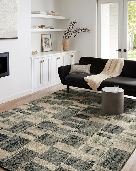 Loloi Bowery BOW-03 Storm Sand Rug