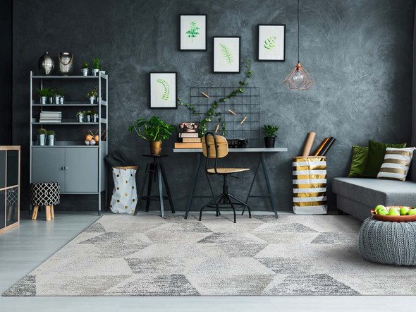Dynamic Mehari 23299 6262 Ivory Grey Taupe Rug
