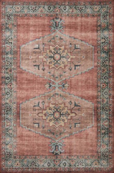 Loloi Heidi HEI-05 Spice Aqua Rug
