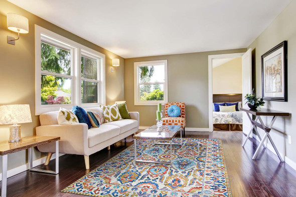 Couristan Pasha Tribal 5076-0076 Ivory  Rug