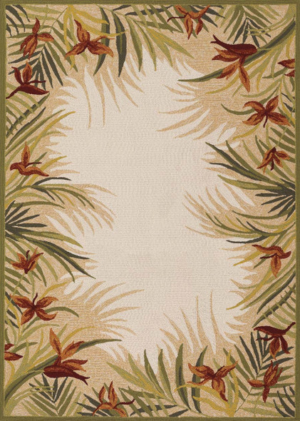 Couristan Covington 2129/1021 Tropic Gardens Sand/Multi Rug