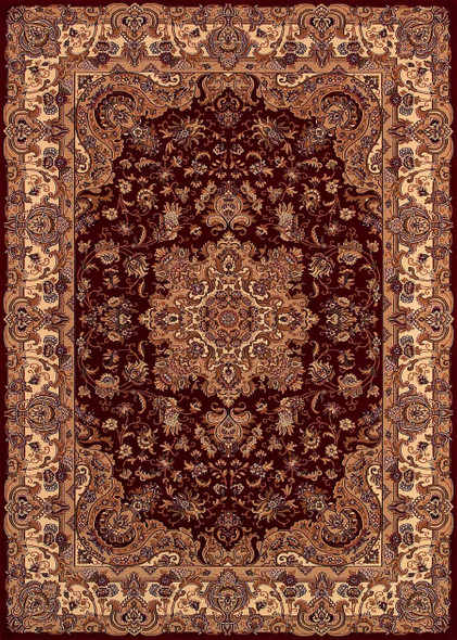 Couristan Himalaya 6289/4783 Annapurna Antique Creme/Persian Red Rug