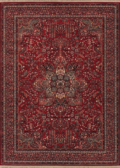 Couristan Kashimar 0612/3337 All Over Center Med Antique Red Rug