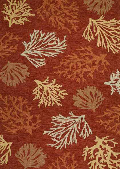 Couristan Outdoor Escape 2134/1140 Sea Reef Terra Cotta Rug