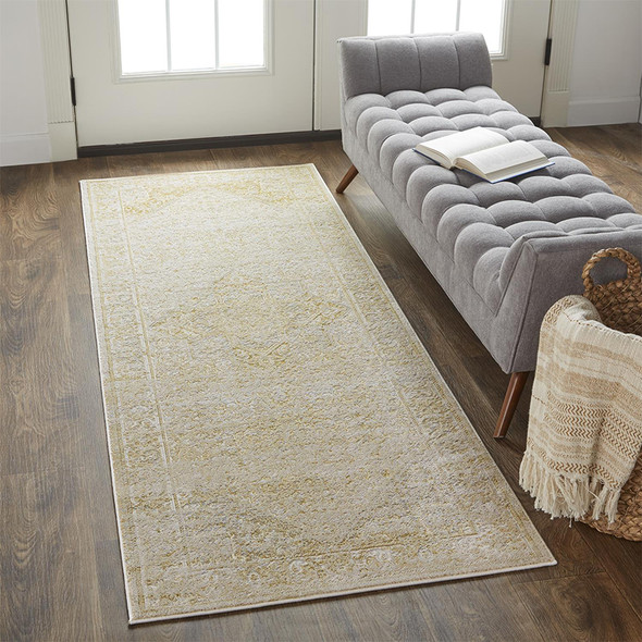 Feizy Aura 3734F Gold Gray Rug