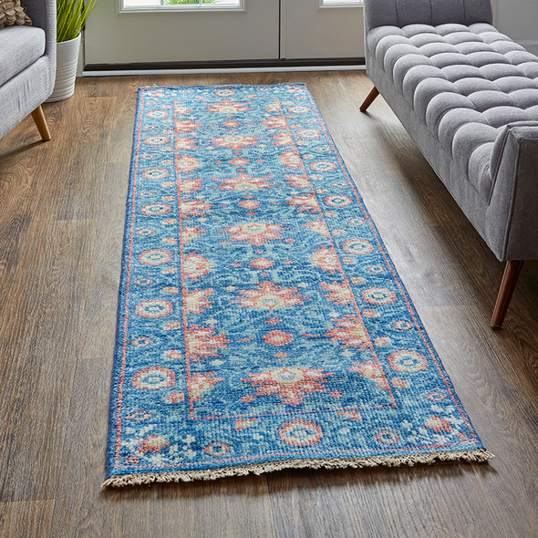Feizy Beall 6713F Blue Orange Rug