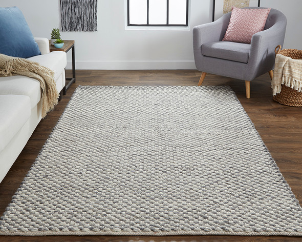 Feizy Berkeley 0812F Gray /Ivory Rug