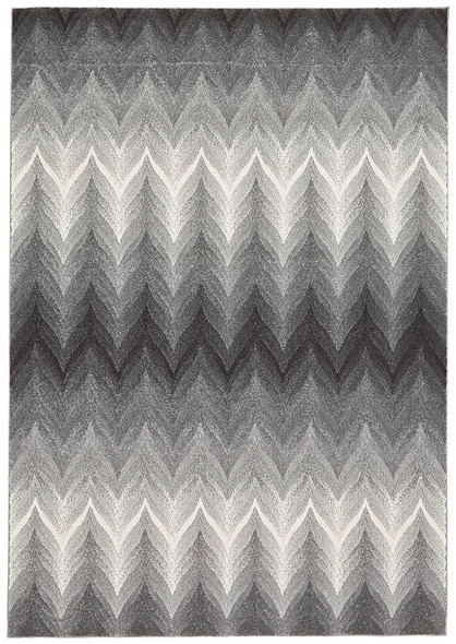 Feizy Bleecker 3589F Gray White Rug