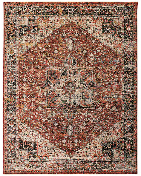 Feizy Caprio 3960F Rust Tan Rug