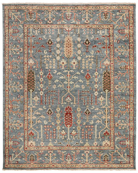 Feizy Carrington 6499F Blue Rust Rug