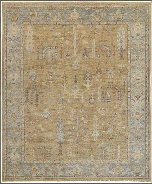 Feizy Carrington 6501F Gold Gray Rug