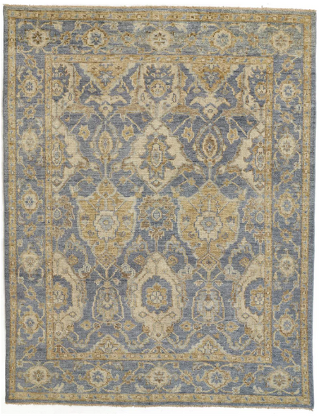 Feizy Carrington 6502F Blue Gold Rug