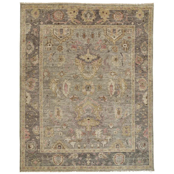 Feizy Carrington 6504F Gray Pink Rug