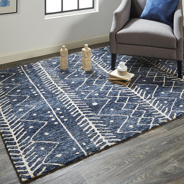 Feizy Colton 8318F Blue Beige Rug