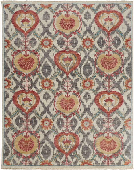 Feizy Beall 6712F Orange Gray Rug